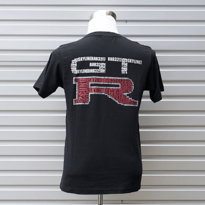 ジザイクデザインTシャツ　スカイラインGT-R（BNR32）
