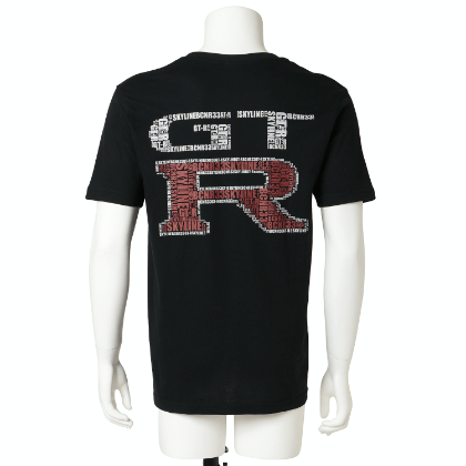 ジザイクデザインTシャツ　スカイラインGT-R（BCNR33）